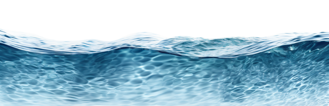 Sea water surface cut out