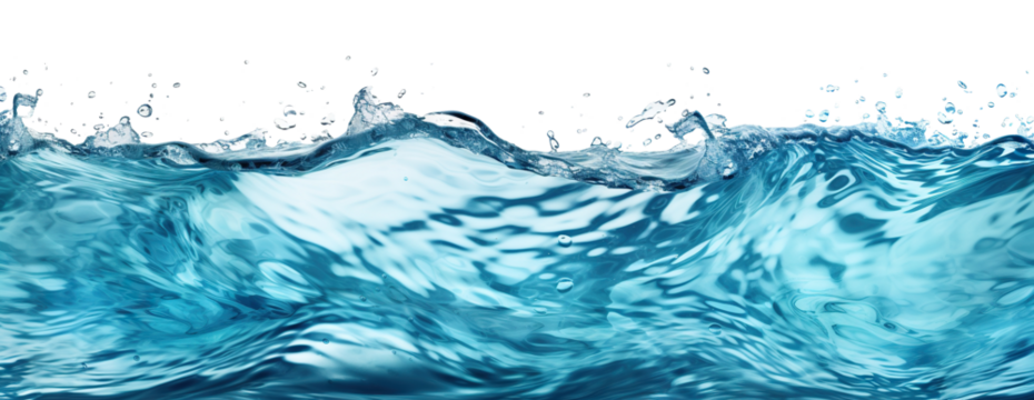 Sea water surface cut out