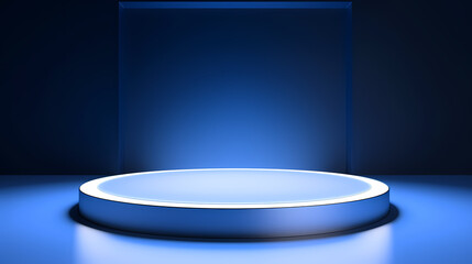 Simple product booth, podium, stage, product commercial photography background, cosmetics booth, 3D rendering
