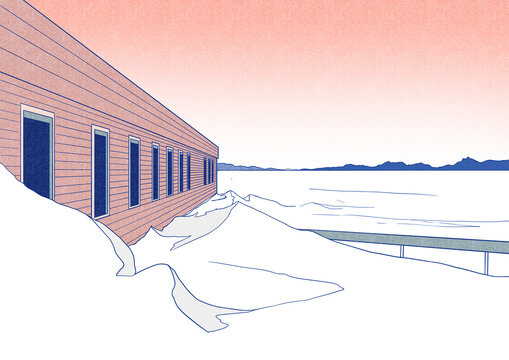 Maison pendant l'hiver