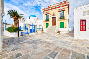 The Pano Piatsa at the village Pano Chora of Serifos island, Greece