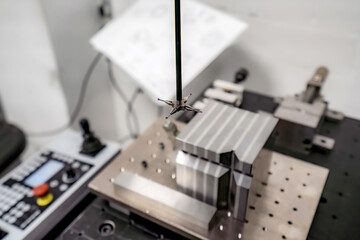 Optical sensors with a 3D optical measuring machine for checking the high accuracy of measured...