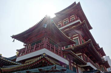 Fototapeta premium Visite de la ville de Singapour sous la chaleur accablante