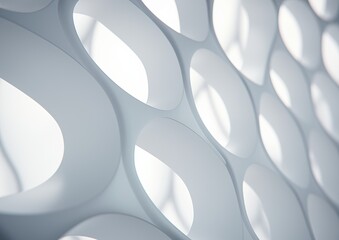 abstract geometric white background