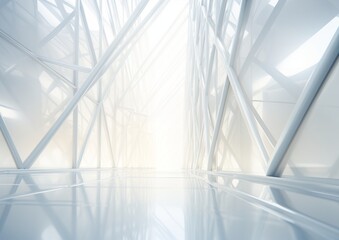 Fototapeta premium abstract geometric white background