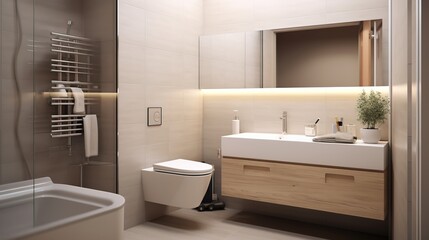 Fototapeta na wymiar modern and elegant bathroom