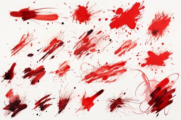 xplore this captivating compilation of dynamic red marker strokes, created with various pressure and angles to evoke a sense of movement and drama