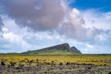landscape of Rapa Nui, Easter Island