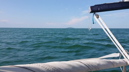 View of the island of Blo Jungfrun National Park, Sweden. Sunny day. High quality 4k footage