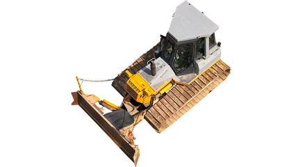 Bulldozer, PNG Image, construction machine with no background, png file, construction site, building, construction company, chain excavator