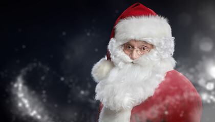 old santa claus portrait