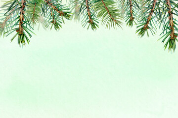 Obraz premium spruce postcard