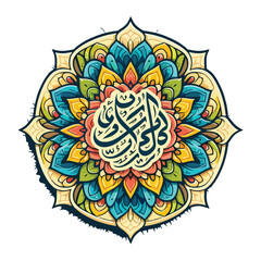 spiritual symbol motif on white