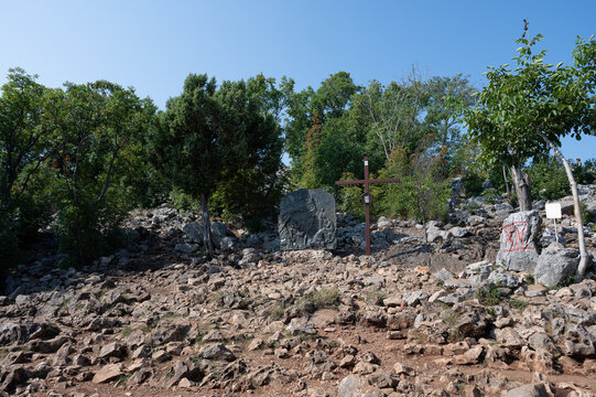 Bosnia and Herzegovina, Medjugorje. Hill Krizevac