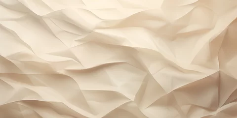 Fotobehang abstract modern background,crumpled paper texture,light beige color ,banner concept,wallpaper, © Наталья Лазарева