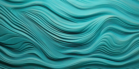 modern artistic creative background with wood carving effect,close-up,soft lines,rich turquoise color with transitions,banner concept,wallpaper