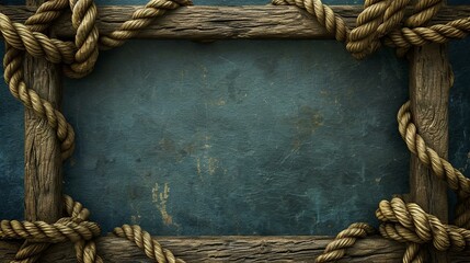 Nautical rope borders and frames with realistic textures, enhancing the maritime aesthetic in designs. [Rope frame details]