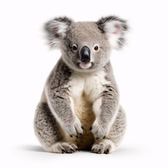 koala on white background isolated