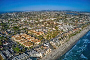 Aerial View of the Coastal California City of Carlsbad