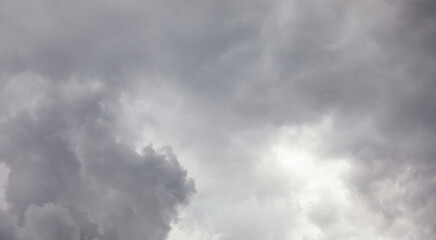 sky filled with fluffy clouds, symbolizing serenity and freedom