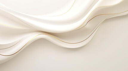 Abstract wave design pastel white and cream color paint.