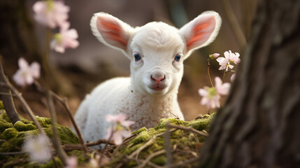 Baby Lamb in springtime