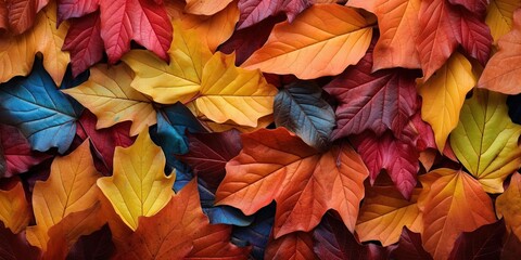 Variety of colors of leaf fall , background , wallpaper