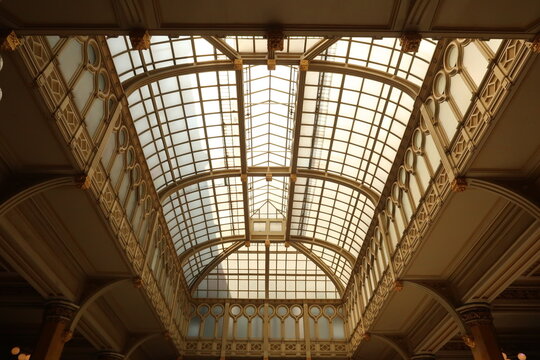 Glass roof of the Palacio Postal/Museo Palacio Postal/Palacio de Correos/Correo Mayor/Post Office/Postal Palace/ Mexico City