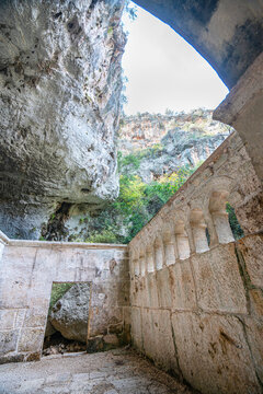 Cennet and Cehennem (English: heaven and hell) are the names of two large sinkholes in the Taurus Mountains, in Mersin Province, Turkey. The sinkholes are among the tourist attractions of the province