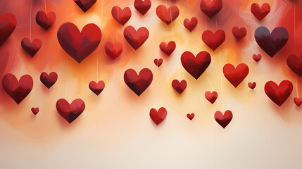 Valentine's Day hearts, Valentine's Day background, wedding background, blank copy space