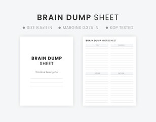 Best Brain Dump Worksheet Printable Template That You Can Editable