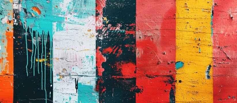 Vibrant texture of urban street poster