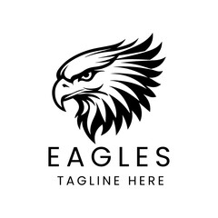 eagles logo design template