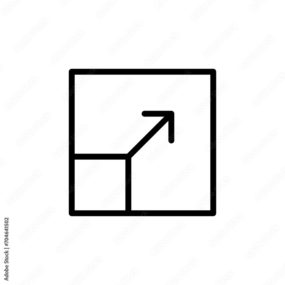 Poster fullscreen icon, maximize arrow icon, expand resize scale icon, full screen icon - web icons set