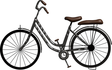 Fototapeta na wymiar 3d render of bicycle illustration vehicle transport. 