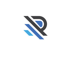 R letter creative logo design.