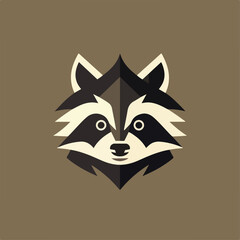 Raccoon in cartoon, doodle style. Isolated 2d vector illustration in logo, icon, sketch style, Eps 10. AI Generative
