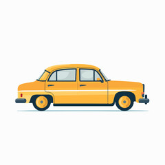 Taxi in cartoon, doodle style. Isolated 2d vector illustration in logo, icon, sketch style, Eps 10. AI Generative