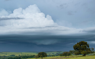 Storms and the countryside, rural countryside and the noceú storm, trees and the storm