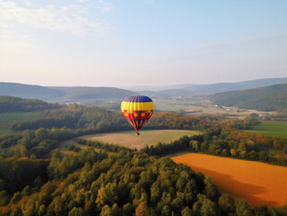 hot air balloon in the sky