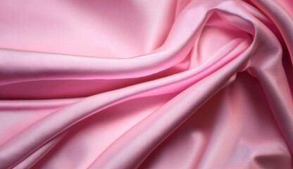 Obraz premium The texture of the satin fabric of pink color for the background