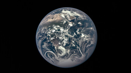 View of Earth from distant space