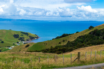 Fototapeta na wymiar New Zealand, its landscapes, mountains, roads, stormy skies, fields and seas 3