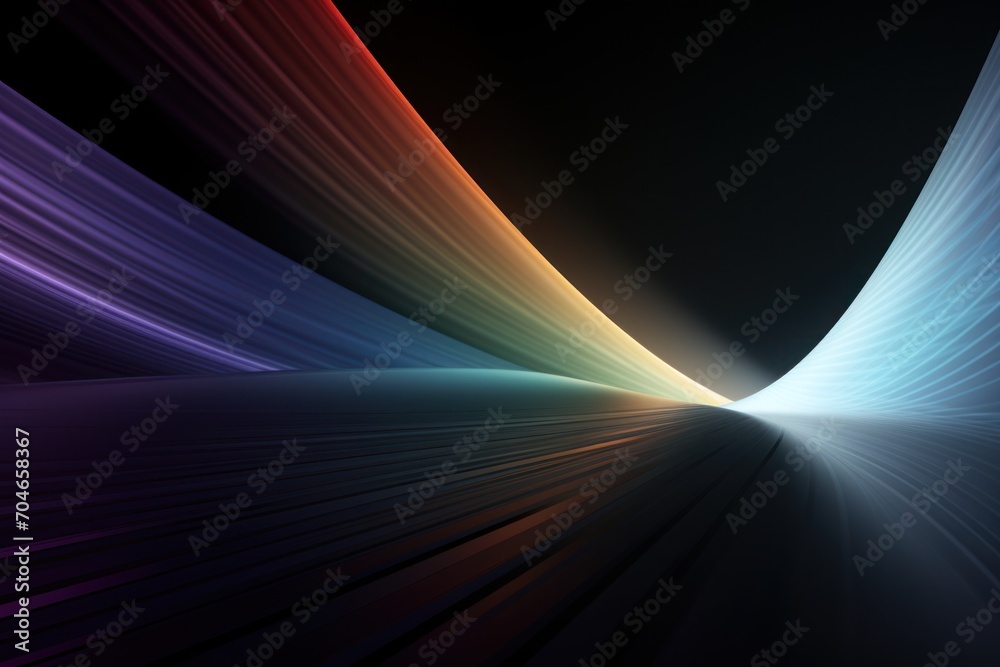 Wall mural abstract colorful waves background for design and presentation