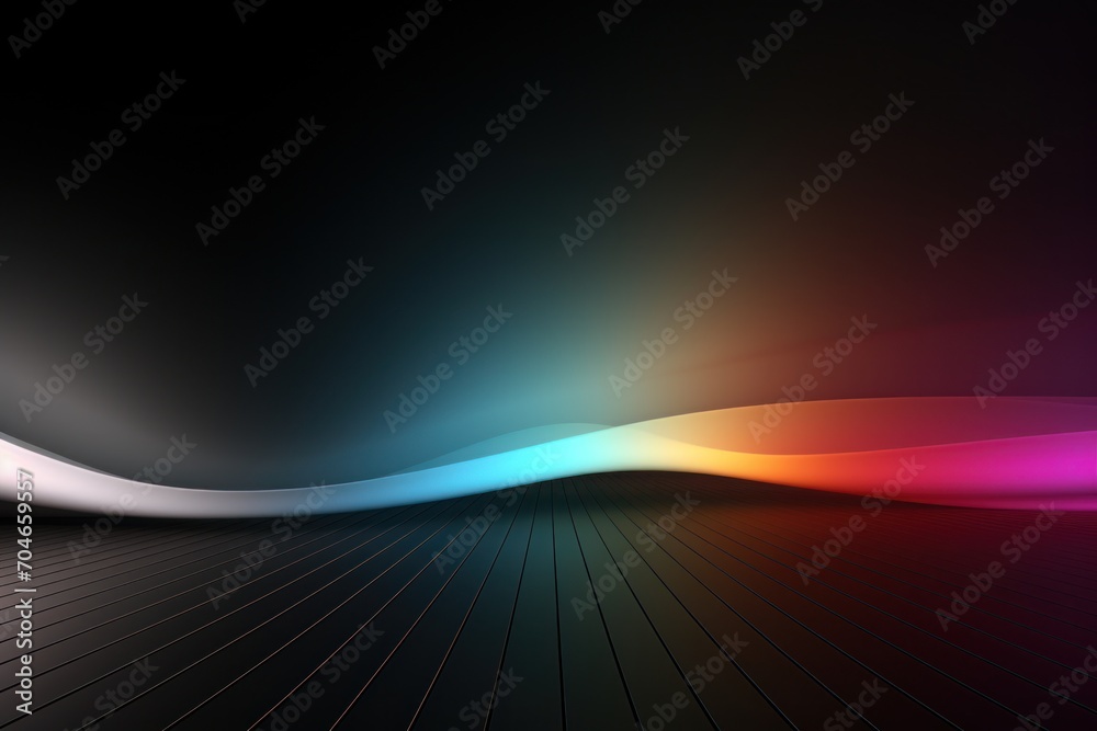 Wall mural abstract colorful waves background for design and presentation