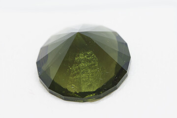 Vltava, or moldavite, is a precious stone, a natural green colored glass with a surface structure...