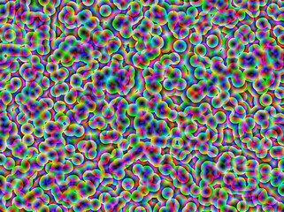 Kolorowe przeźroczyste bąble, bańki, ciekawe kuliste kształty nakładające się na siebie z cyfrowym efektem luminescencji z efektem gradientu. Abstrakcyjne tło, tekstura
