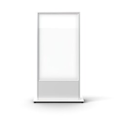 Empty digital event advertising poster banner standy board mockup template.