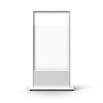 Empty digital event advertising poster banner standy board mockup template.