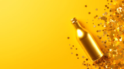 Holiday party background, New Year, birthday, celebration, Christmas background with blank copy space